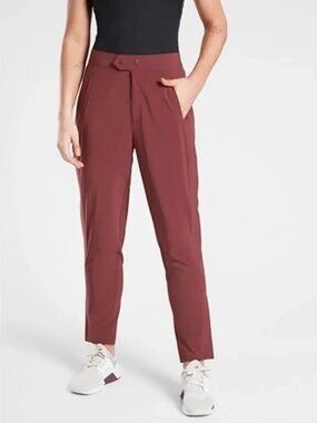 Athleta | Uptown Ankle‎ Pants in Cognac Brown | Size 8